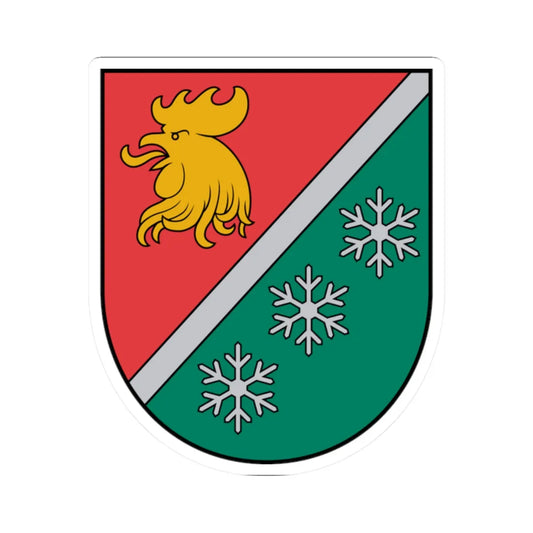 Madonas novada ģerbonis (Latvia) (Coat of Arms) STICKER Vinyl Kiss-Cut Decal 2 Inch White - The Sticker Space