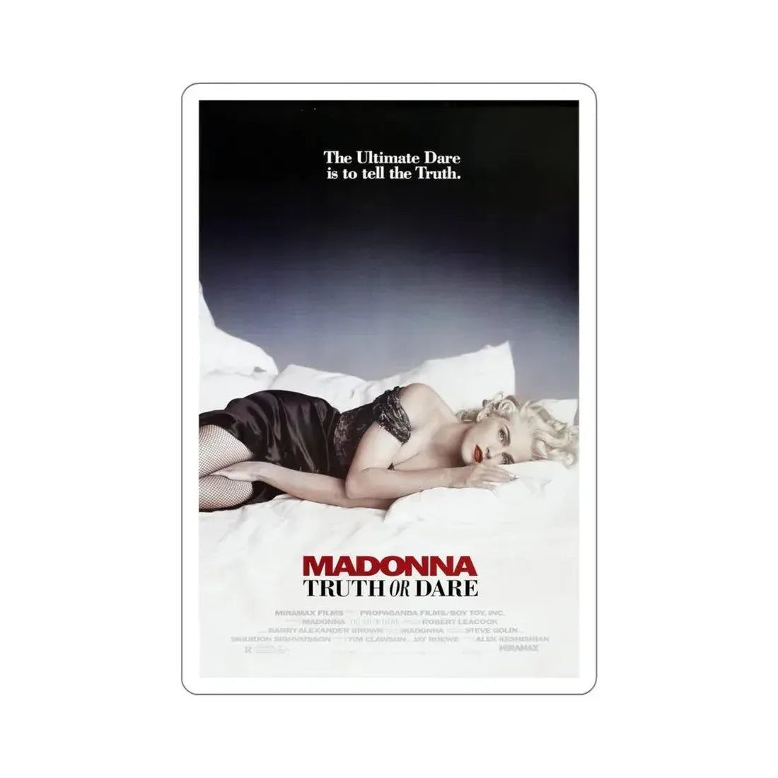 Madonna Truth or Dare 1991 Movie Poster STICKER Vinyl Die-Cut Decal 5 Inch - The Sticker Space