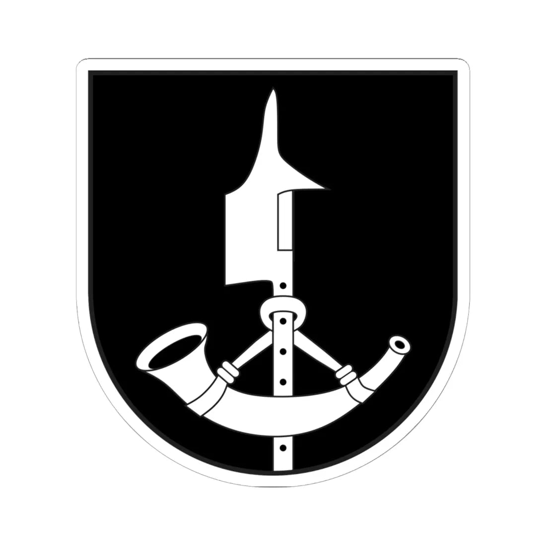 Madulain wappen (Switzerland) (Coat of Arms) STICKER Vinyl Kiss-Cut Decal 6 Inch White - The Sticker Space