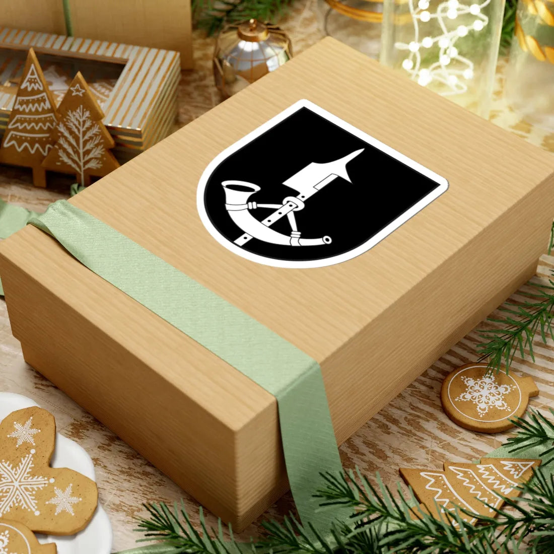 Madulain wappen (Switzerland) (Coat of Arms) STICKER Vinyl Kiss-Cut Decal - The Sticker Space