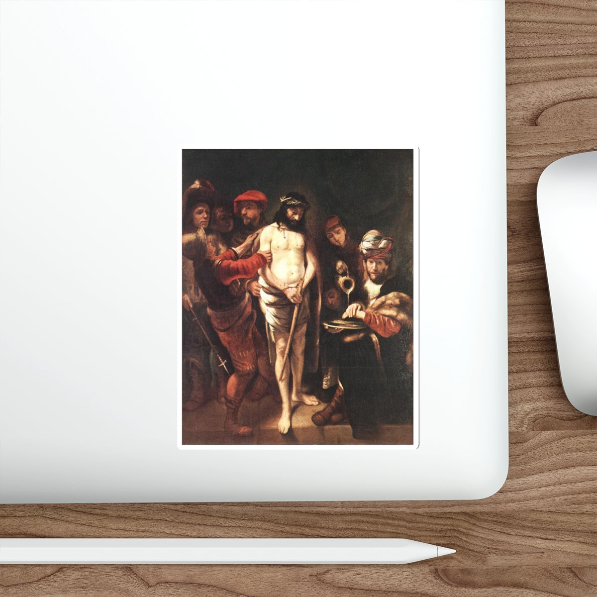 MAES, Nicolaes - Christ before Pilate (Artwork) STICKER Vinyl Die-Cut Decal-The Sticker Space