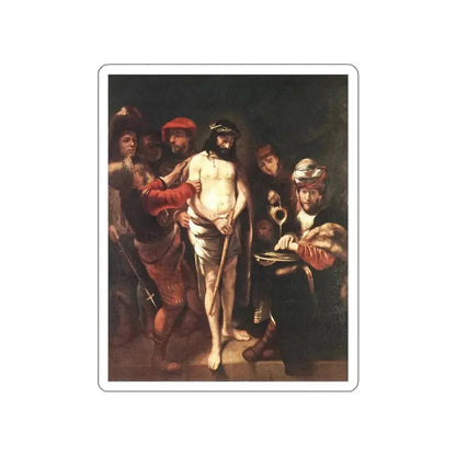 MAES, Nicolaes - Christ before Pilate (Artwork) STICKER Vinyl Die-Cut Decal White Die-Cut 4 Inch - The Sticker Space