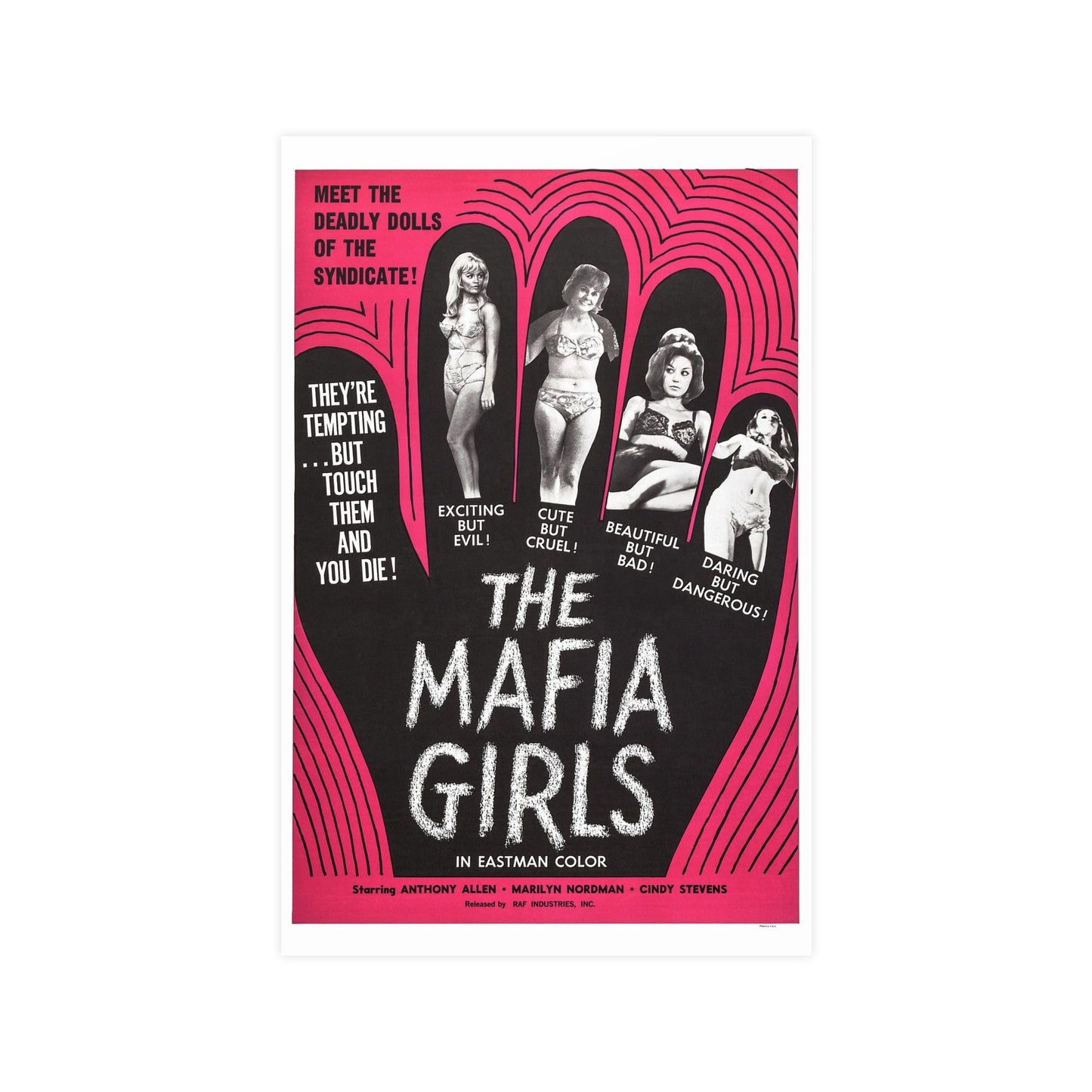 MAFIA GIRLS 1975 - Paper Movie Poster-11″ x 17″ (Vertical)-The Sticker Space