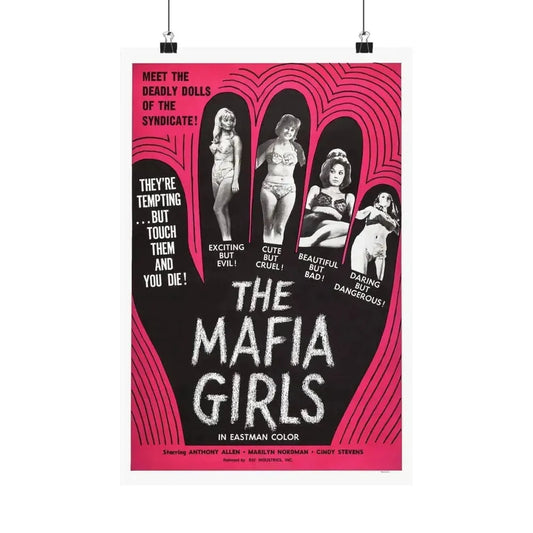 MAFIA GIRLS 1975 - Paper Movie Poster 12″ x 18″ Matte - The Sticker Space