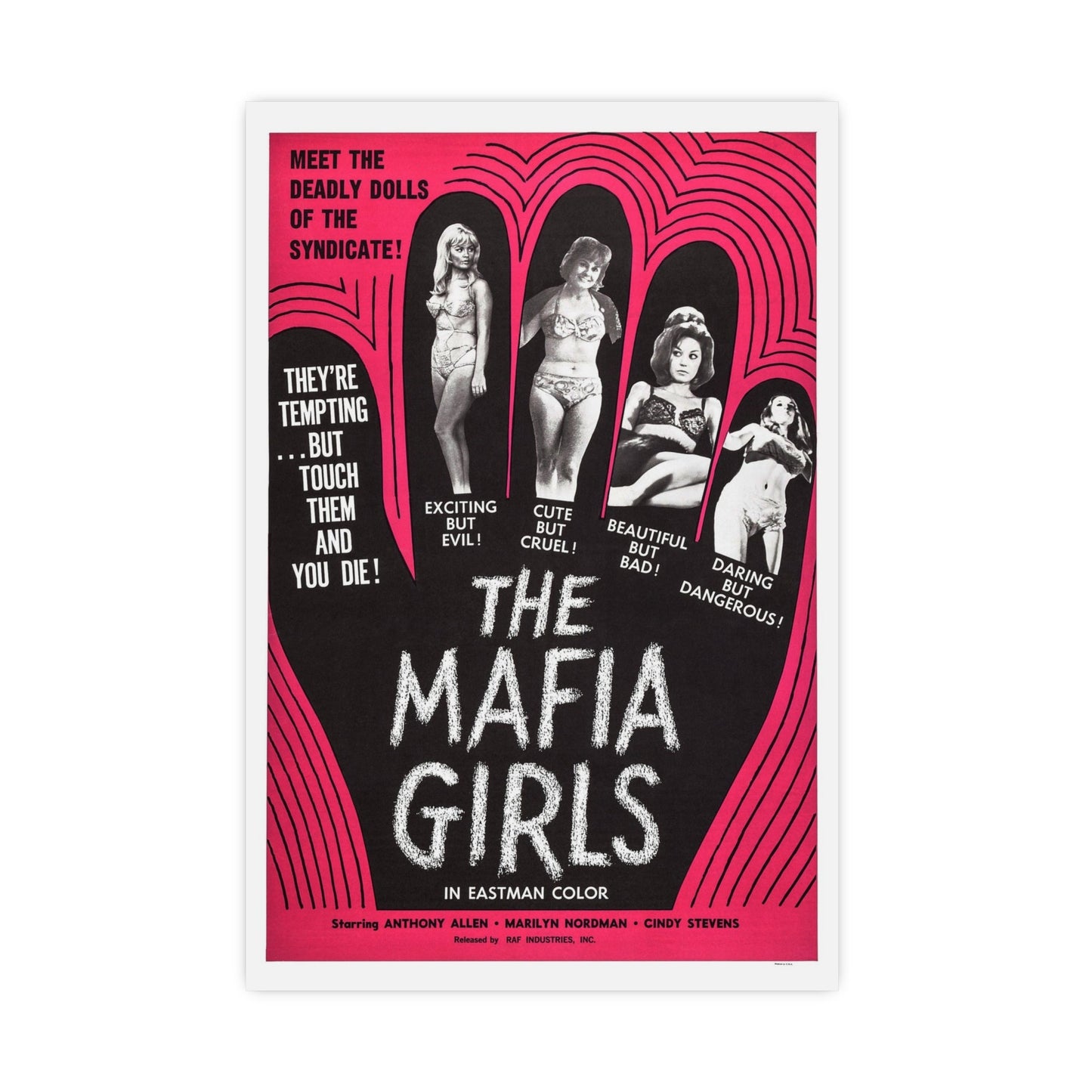 MAFIA GIRLS 1975 - Paper Movie Poster-16″ x 24″ (Vertical)-The Sticker Space