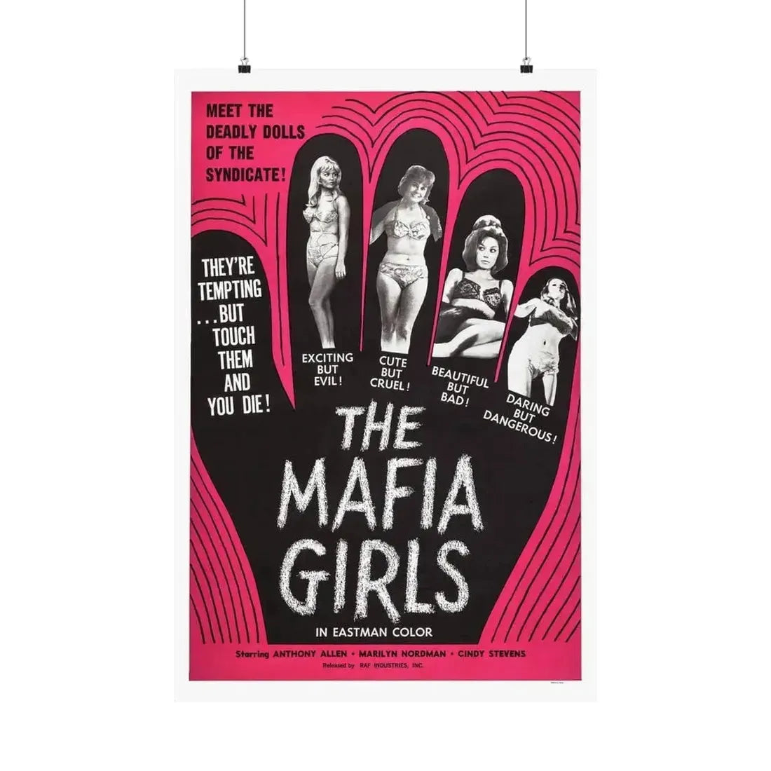 MAFIA GIRLS 1975 - Paper Movie Poster 24″ x 36″ Matte - The Sticker Space