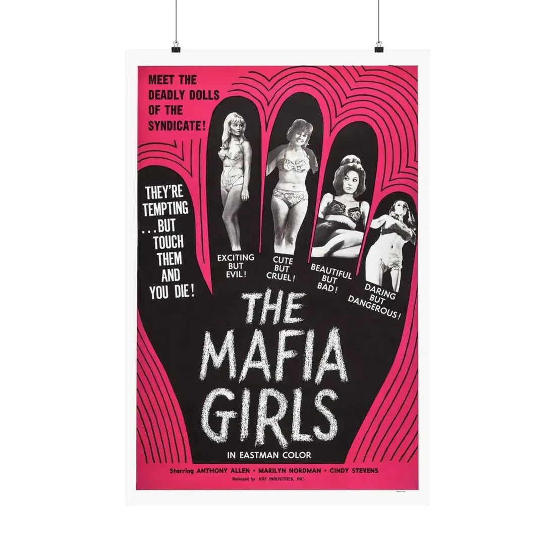 MAFIA GIRLS 1975 - Paper Movie Poster - The Sticker Space