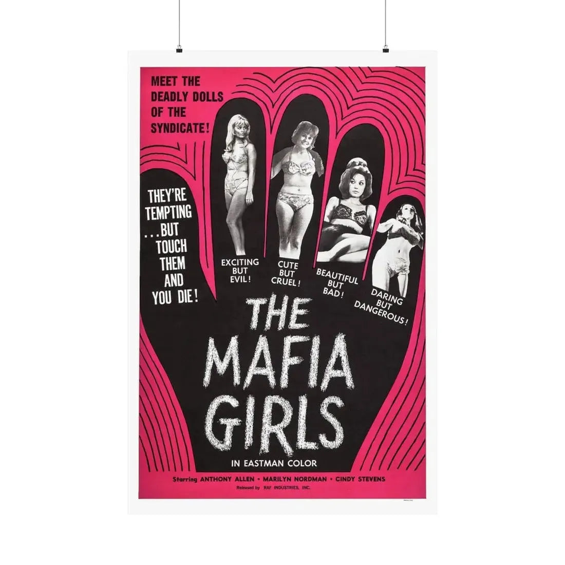 MAFIA GIRLS 1975 - Paper Movie Poster - The Sticker Space