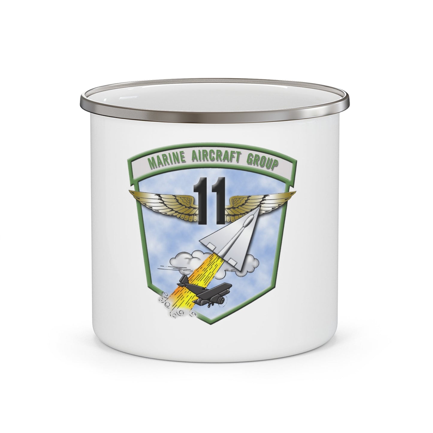 MAG 11 (USMC) Enamel Mug-12oz-The Sticker Space