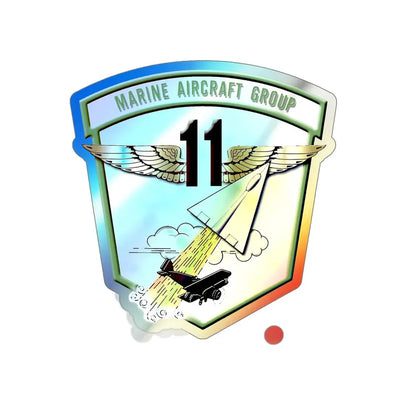 MAG 11 (USMC) Holographic STICKER Die-Cut Vinyl Decal - The Sticker Space