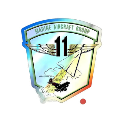MAG 11 (USMC) Holographic STICKER Die-Cut Vinyl Decal - The Sticker Space