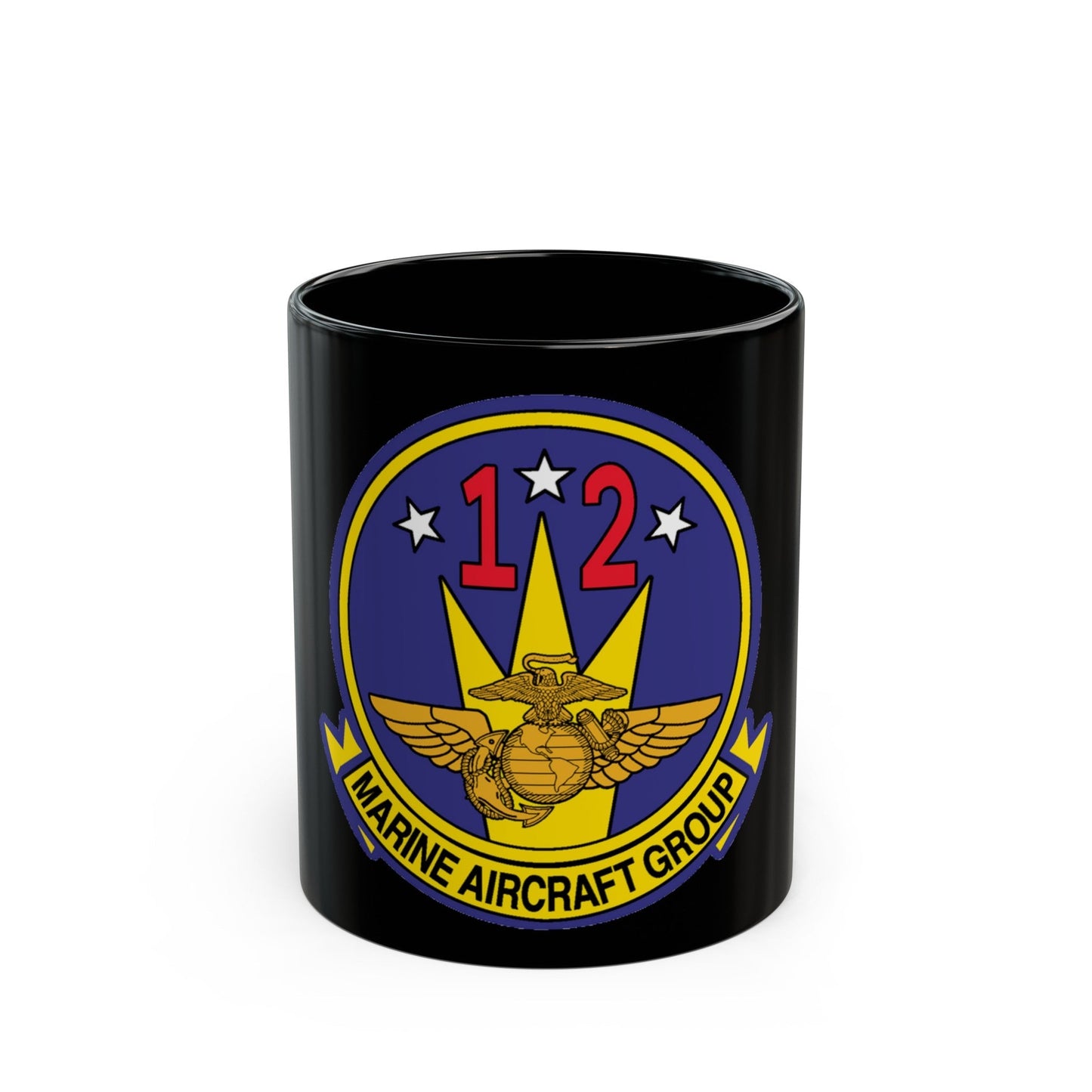 MAG 12 (USMC) Black Coffee Mug-11oz-The Sticker Space