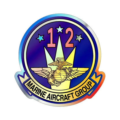 MAG 12 (USMC) Holographic STICKER Die-Cut Vinyl Decal - The Sticker Space