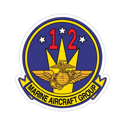 MAG 12 (USMC) STICKER Vinyl Die-Cut Decal 2 Inch - The Sticker Space