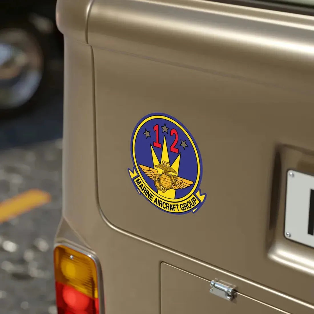 MAG 12 (USMC) Transparent STICKER Die-Cut Vinyl Decal - The Sticker Space