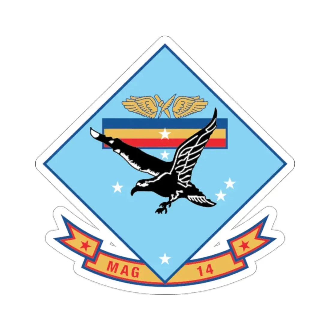 MAG 14 (USMC) STICKER Vinyl Die-Cut Decal 2 Inch - The Sticker Space