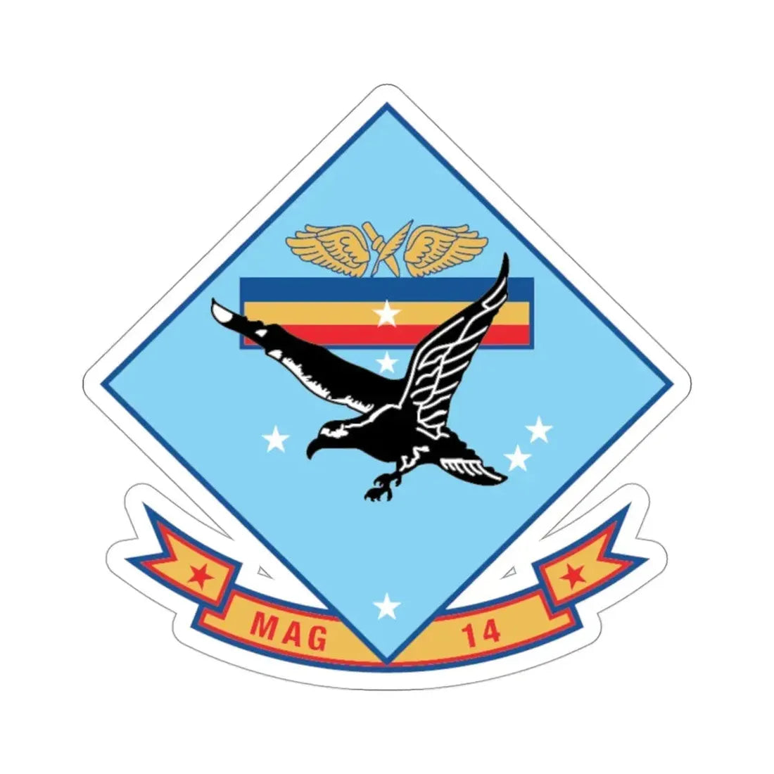 MAG 14 (USMC) STICKER Vinyl Die-Cut Decal 3 Inch - The Sticker Space