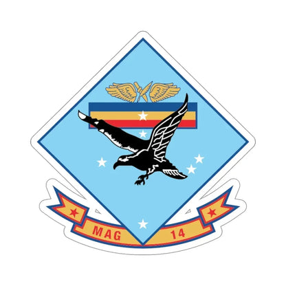 MAG 14 (USMC) STICKER Vinyl Die-Cut Decal 6 Inch - The Sticker Space