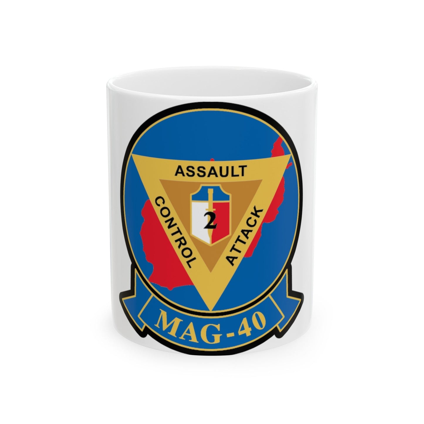 MAG 40 1 (USMC) White Coffee Mug-11oz-The Sticker Space