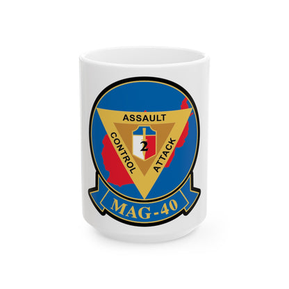 MAG 40 1 (USMC) White Coffee Mug-15oz-The Sticker Space