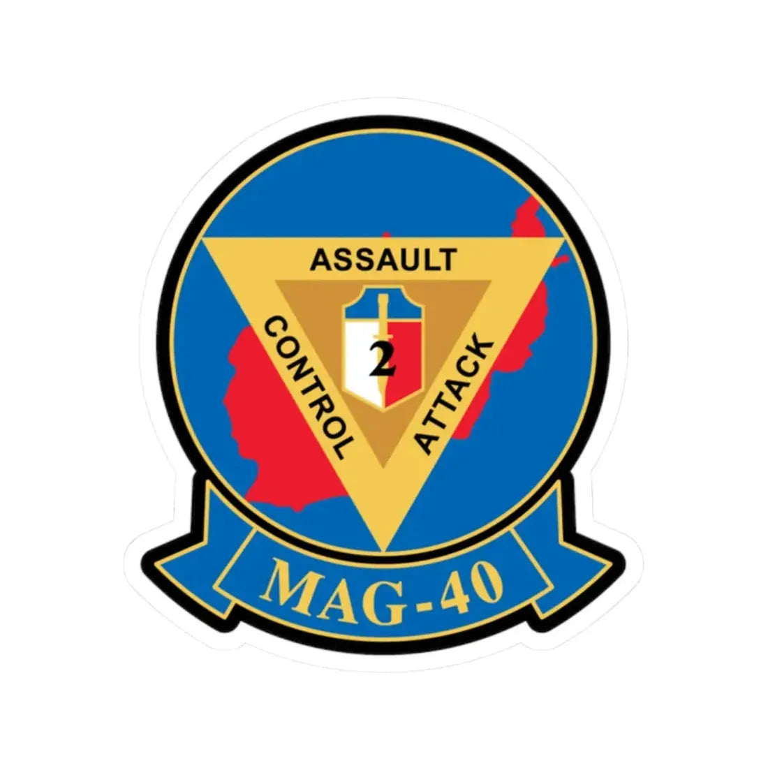 MAG 40 (USMC) STICKER Vinyl Kiss-Cut Decal - The Sticker Space