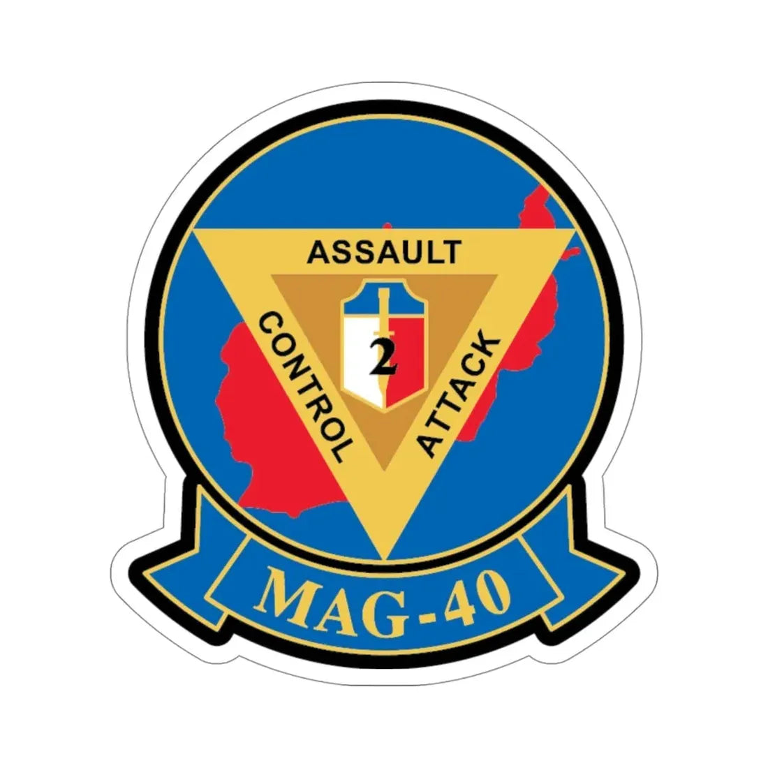MAG 40 v2 (USMC) STICKER Vinyl Die-Cut Decal - The Sticker Space