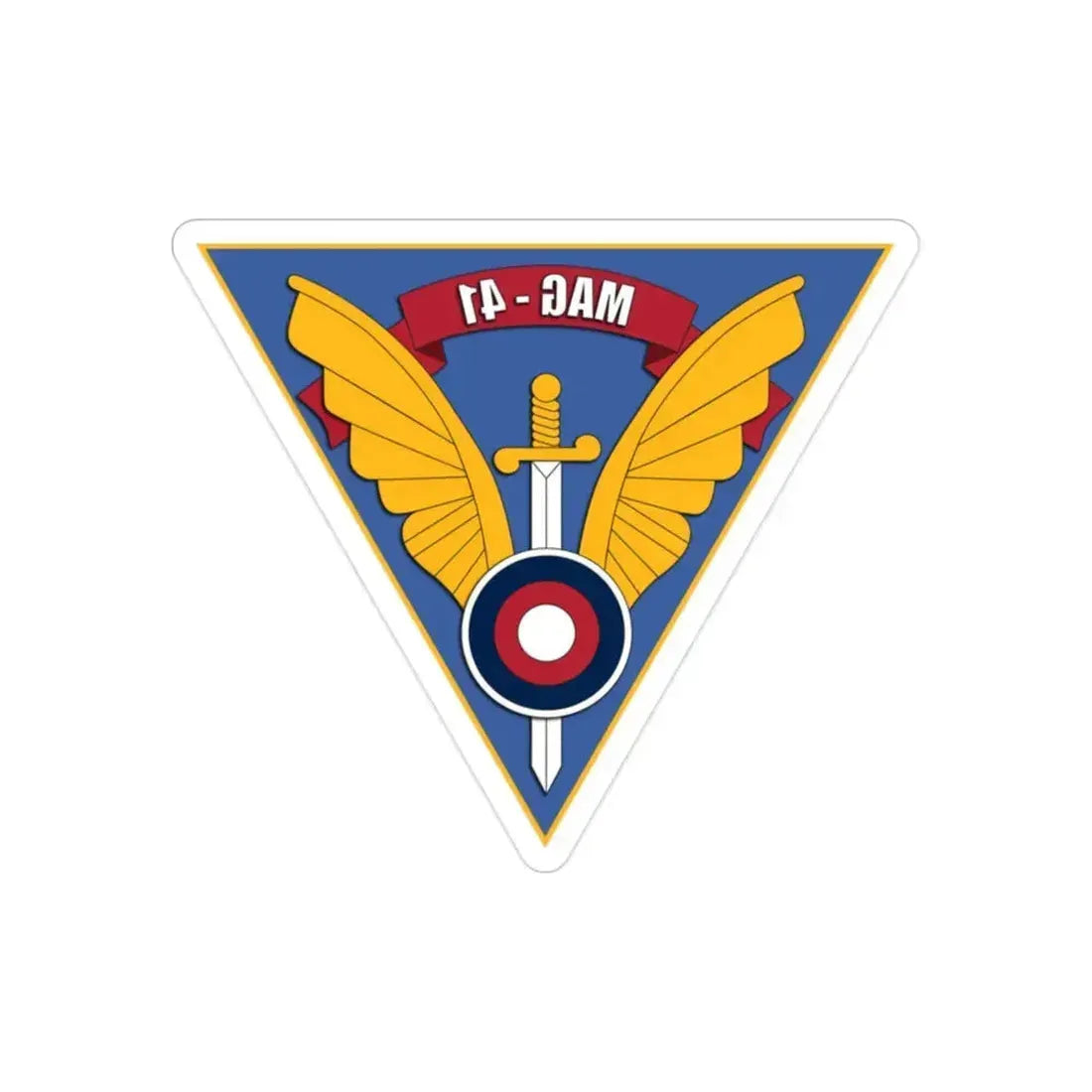 MAG 41 (USMC) REVERSE PRINT Transparent Die-Cut STICKER - The Sticker Space