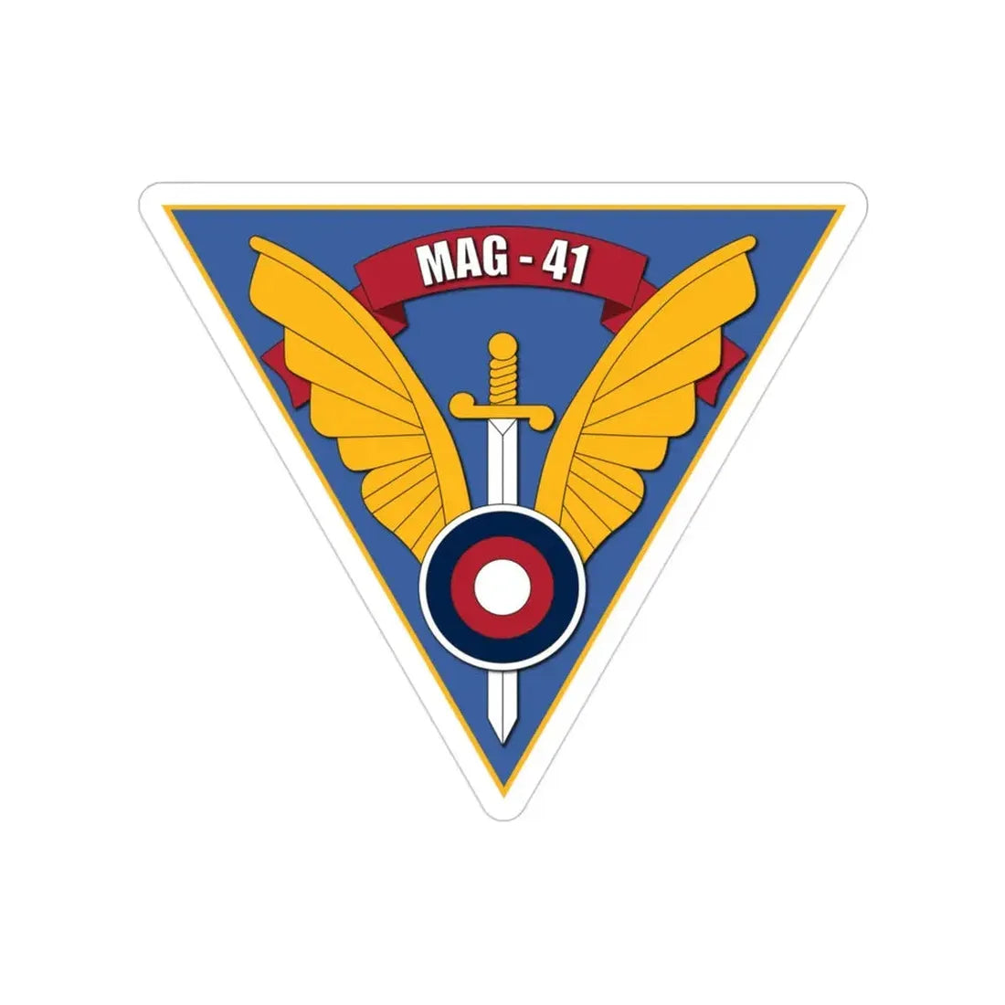 MAG 41 (USMC) Transparent STICKER Die-Cut Vinyl Decal 3 Inch - The Sticker Space