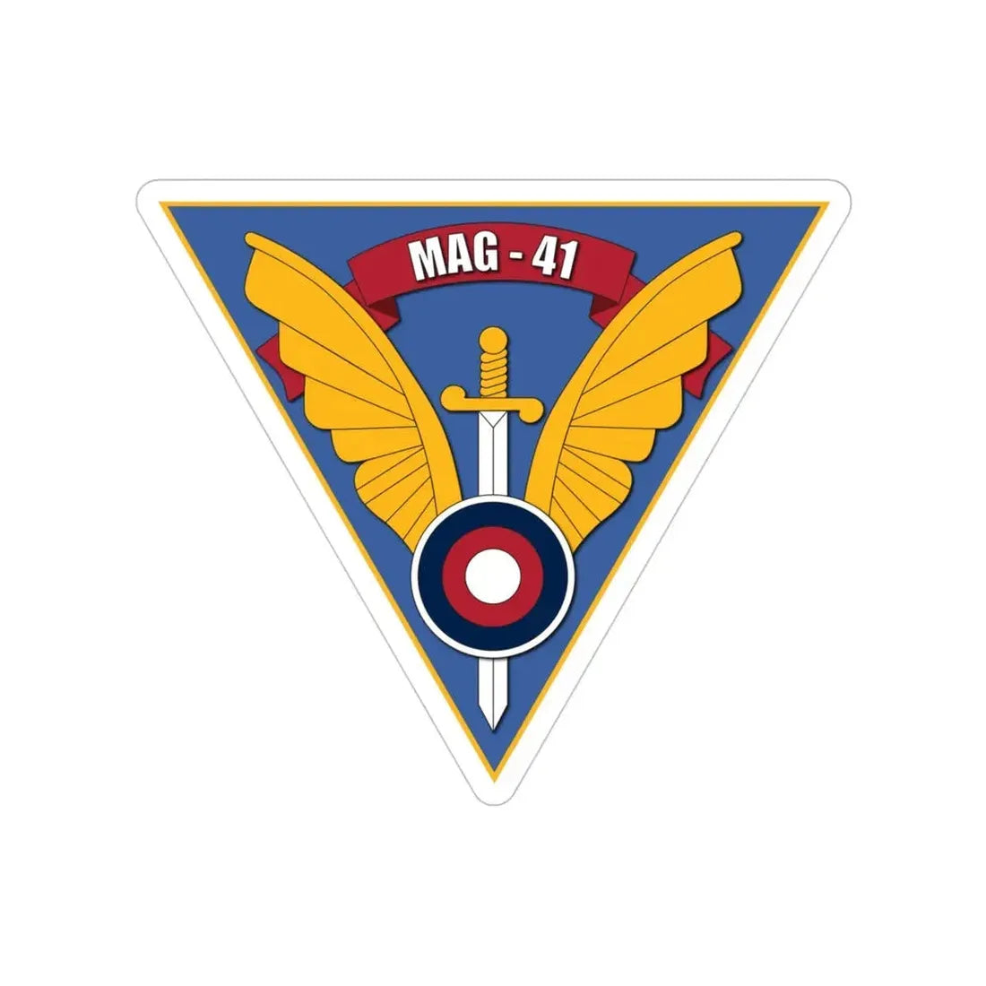 MAG 41 (USMC) Transparent STICKER Die-Cut Vinyl Decal 4 Inch - The Sticker Space