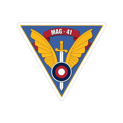 MAG 41 (USMC) Transparent STICKER Die-Cut Vinyl Decal 5 Inch - The Sticker Space