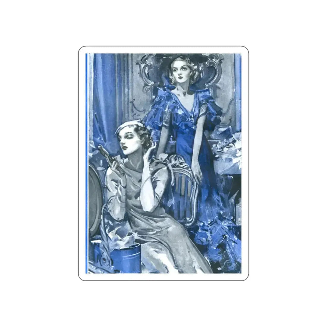 Magazine Illustration, 1934 (Magazine Illustration) STICKER Vinyl Die-Cut Decal - The Sticker Space