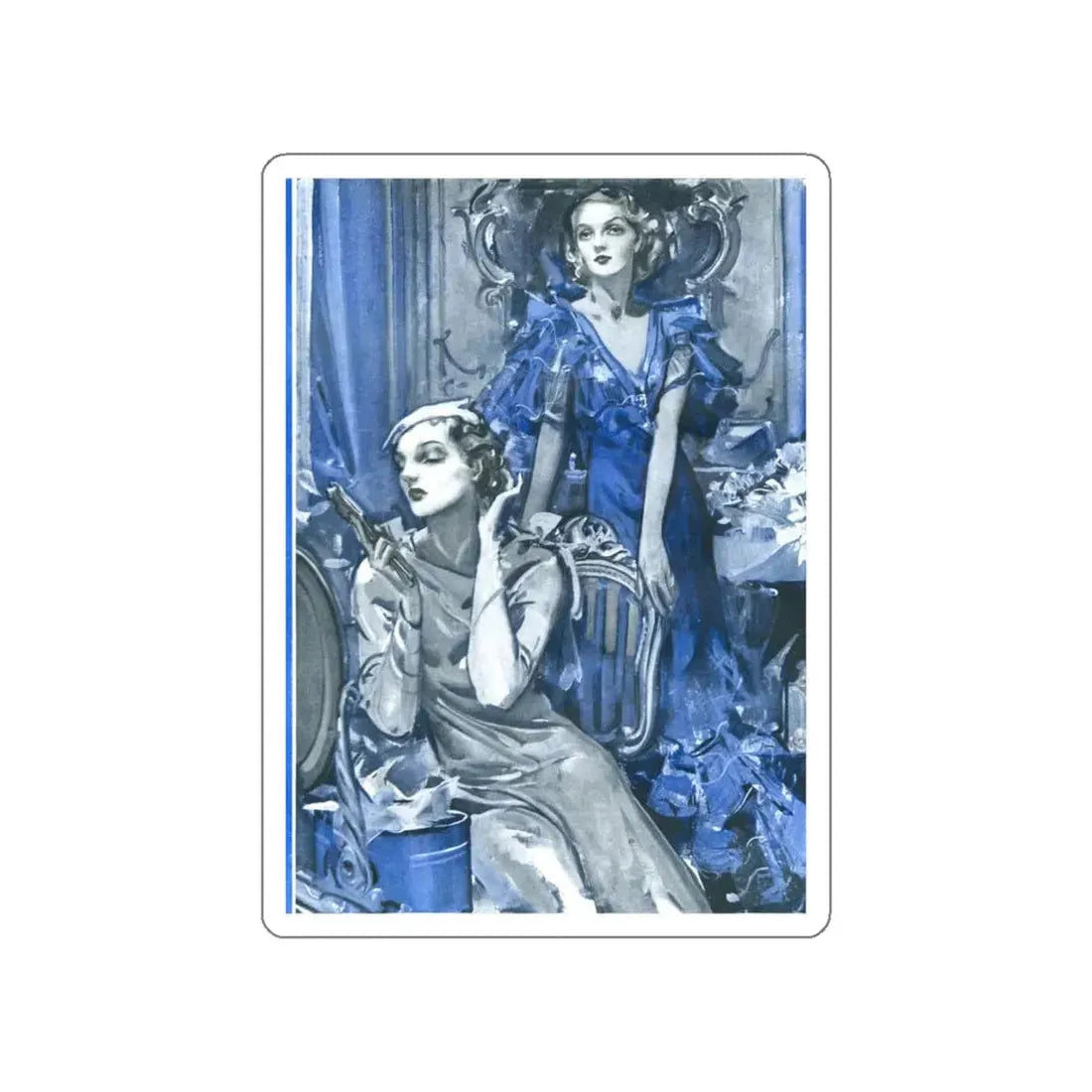 Magazine Illustration, 1934 (Magazine Illustration) STICKER Vinyl Die-Cut Decal - The Sticker Space