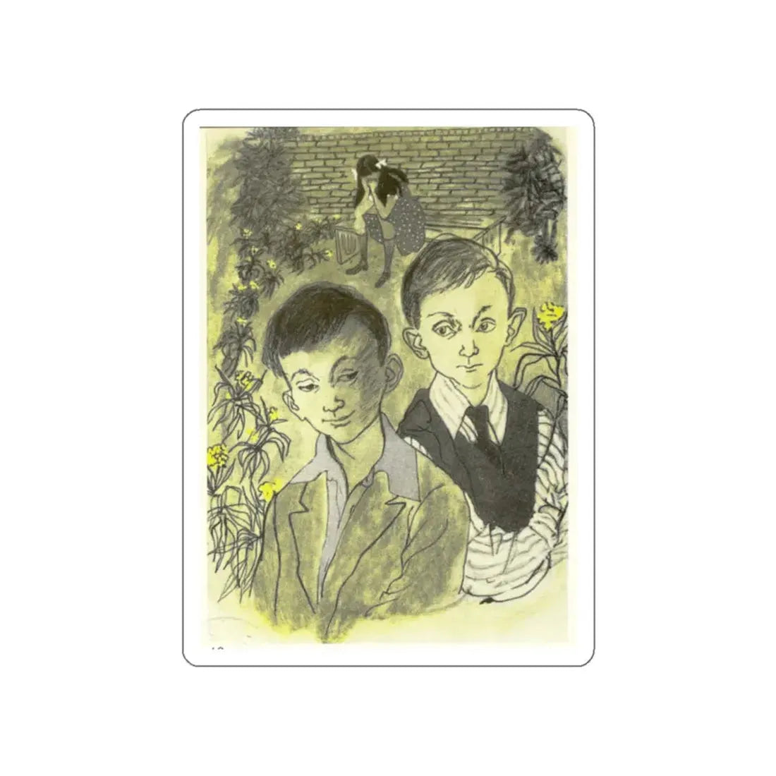 Magazine illustration, 1950 (Magazine Illustration) STICKER Vinyl Die-Cut Decal - The Sticker Space