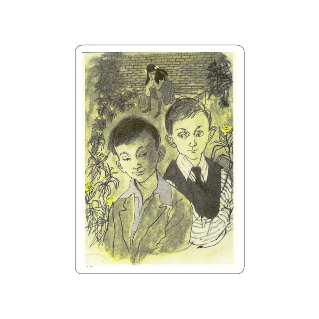 Magazine illustration, 1950 (Magazine Illustration) STICKER Vinyl Die-Cut Decal - The Sticker Space