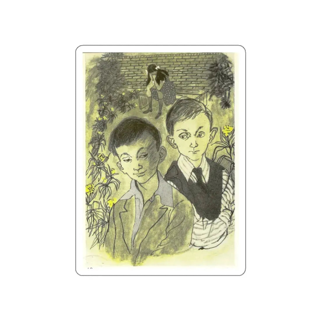 Magazine illustration, 1950 (Magazine Illustration) STICKER Vinyl Die-Cut Decal - The Sticker Space