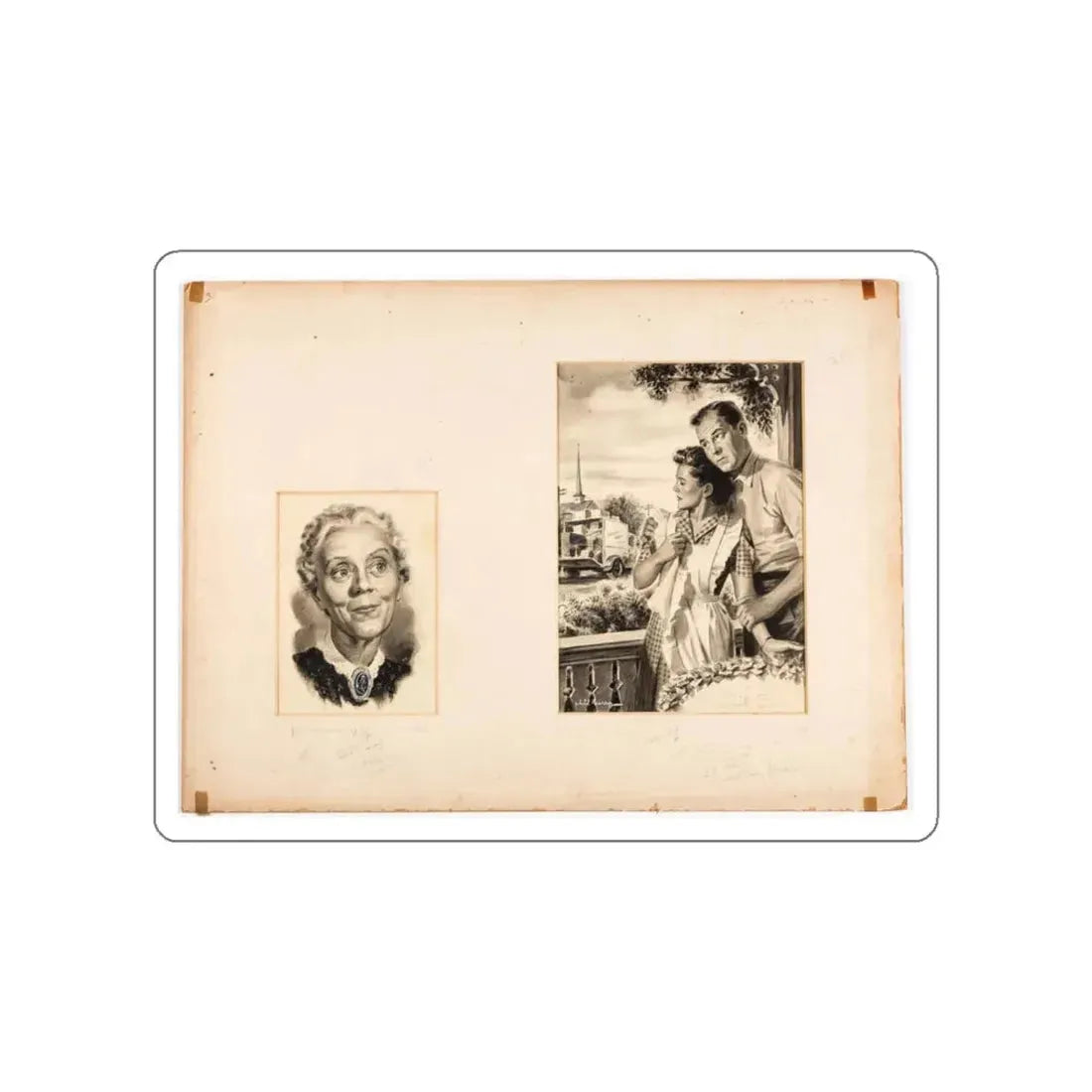 Magazine Illustration (2)_1 (Magazine Illustration) STICKER Vinyl Die-Cut Decal - The Sticker Space