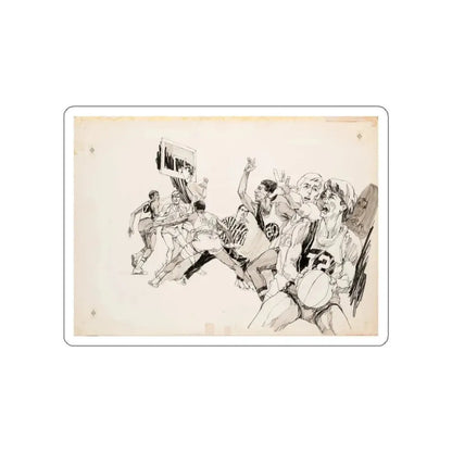 Magazine Illustration (3) (Magazine Illustration) STICKER Vinyl Die-Cut Decal - The Sticker Space