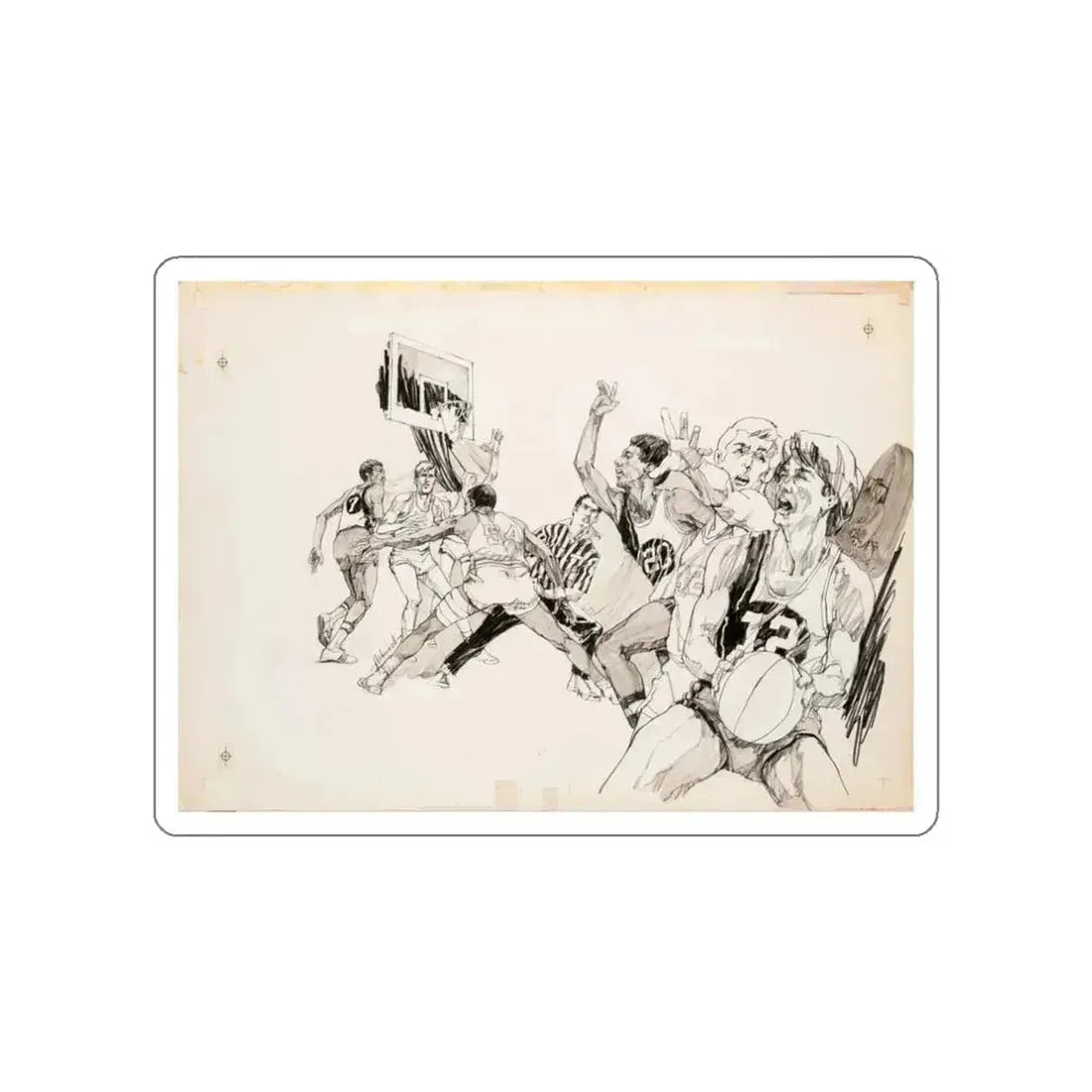 Magazine Illustration (3) (Magazine Illustration) STICKER Vinyl Die-Cut Decal White Die-Cut 3 Inch - The Sticker Space