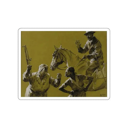 Magazine Story Illustration, Collier's magazine, c.1920 (Magazine Illustration) STICKER Vinyl Die-Cut Decal White Die-Cut 2 Inch - The Sticker Space