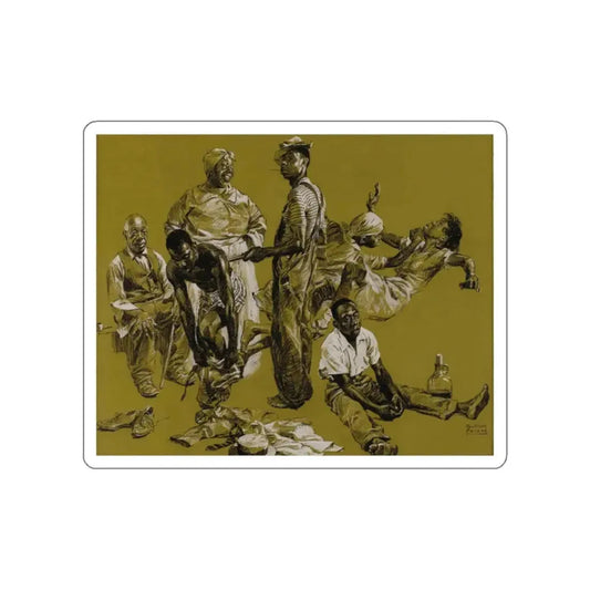 Magazine Story Illustration, Collier's magazine, c.1940 (Magazine Illustration) STICKER Vinyl Die-Cut Decal White Die-Cut 2 Inch - The Sticker Space