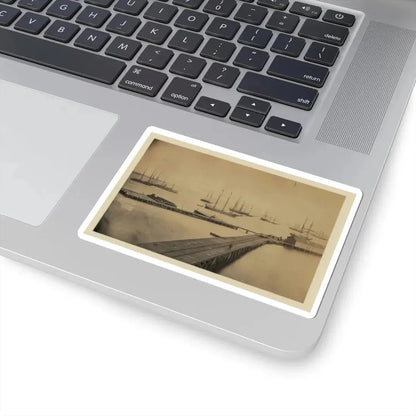 Magazine Wharf, City Point; January 1865 (U.S. Civil War) STICKER Vinyl Kiss-Cut Decal - The Sticker Space