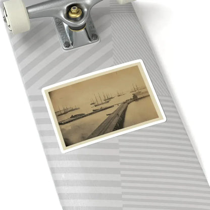 Magazine Wharf, City Point; January 1865 (U.S. Civil War) STICKER Vinyl Kiss-Cut Decal - The Sticker Space