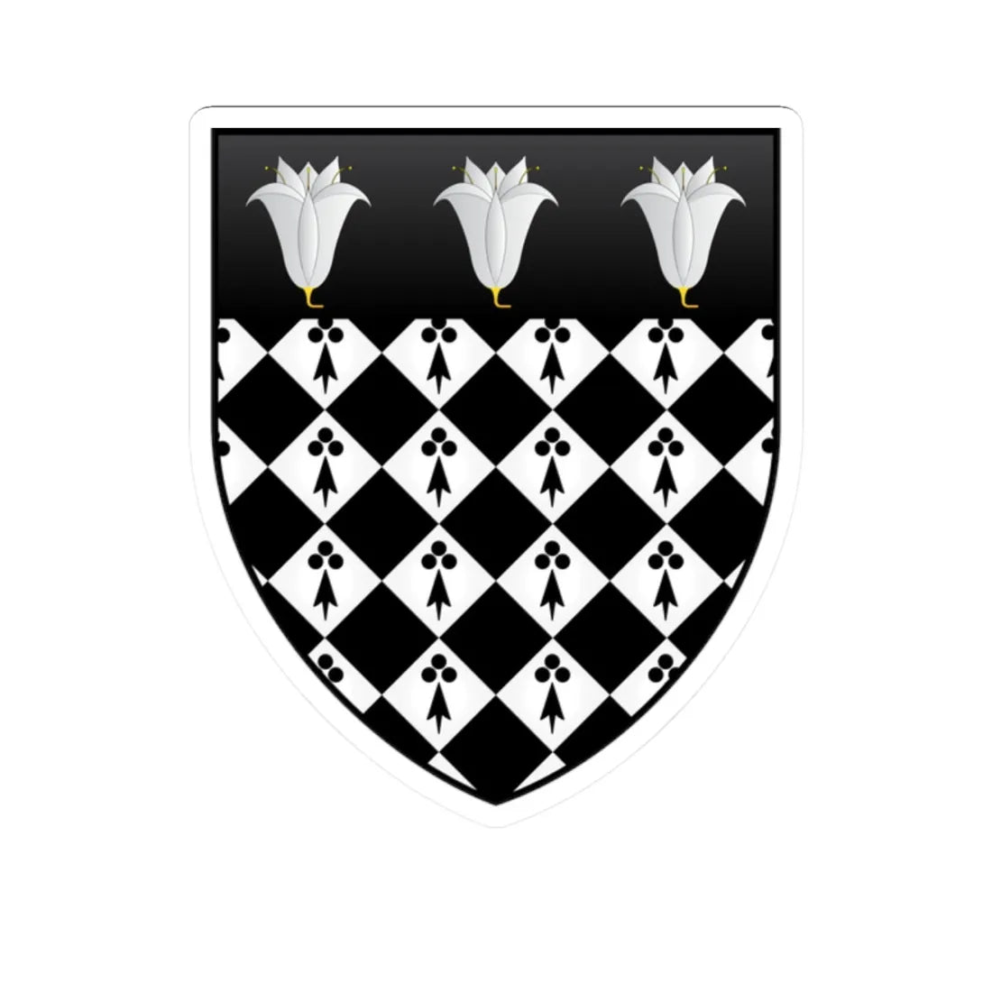 Magdalen College Oxford Coat Of Arms (England) (Coat of Arms) STICKER Vinyl Kiss-Cut Decal 2 Inch White - The Sticker Space