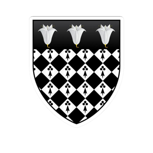 Magdalen College Oxford Coat Of Arms (England) (Coat of Arms) STICKER Vinyl Kiss-Cut Decal 2 Inch White - The Sticker Space