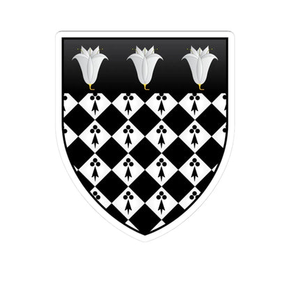 Magdalen College Oxford Coat Of Arms (England) (Coat of Arms) STICKER Vinyl Kiss-Cut Decal 3 Inch White - The Sticker Space
