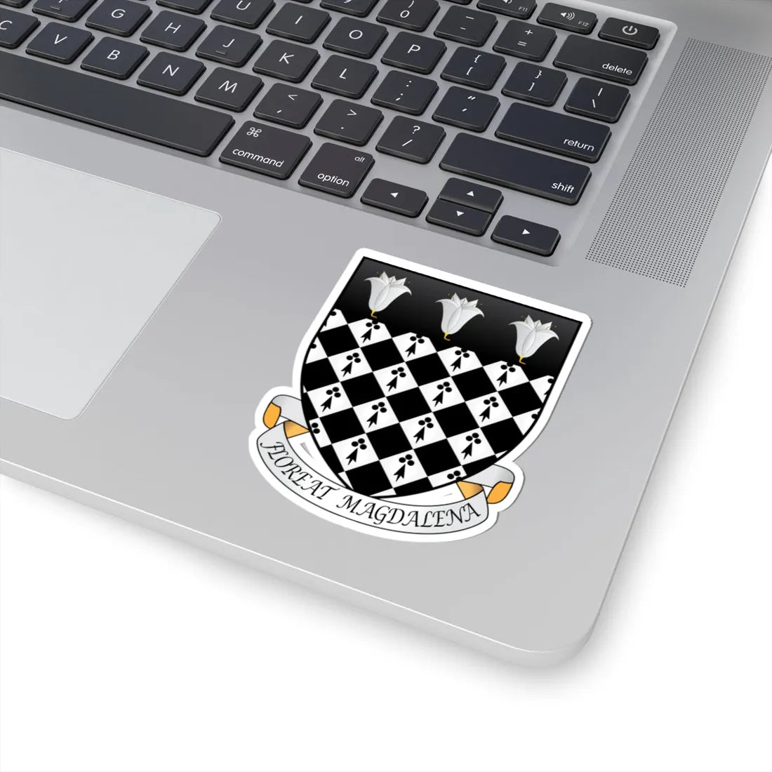 Magdalen College Oxford Coat Of Arms Motto (England) (Coat of Arms) STICKER Vinyl Kiss-Cut Decal - The Sticker Space