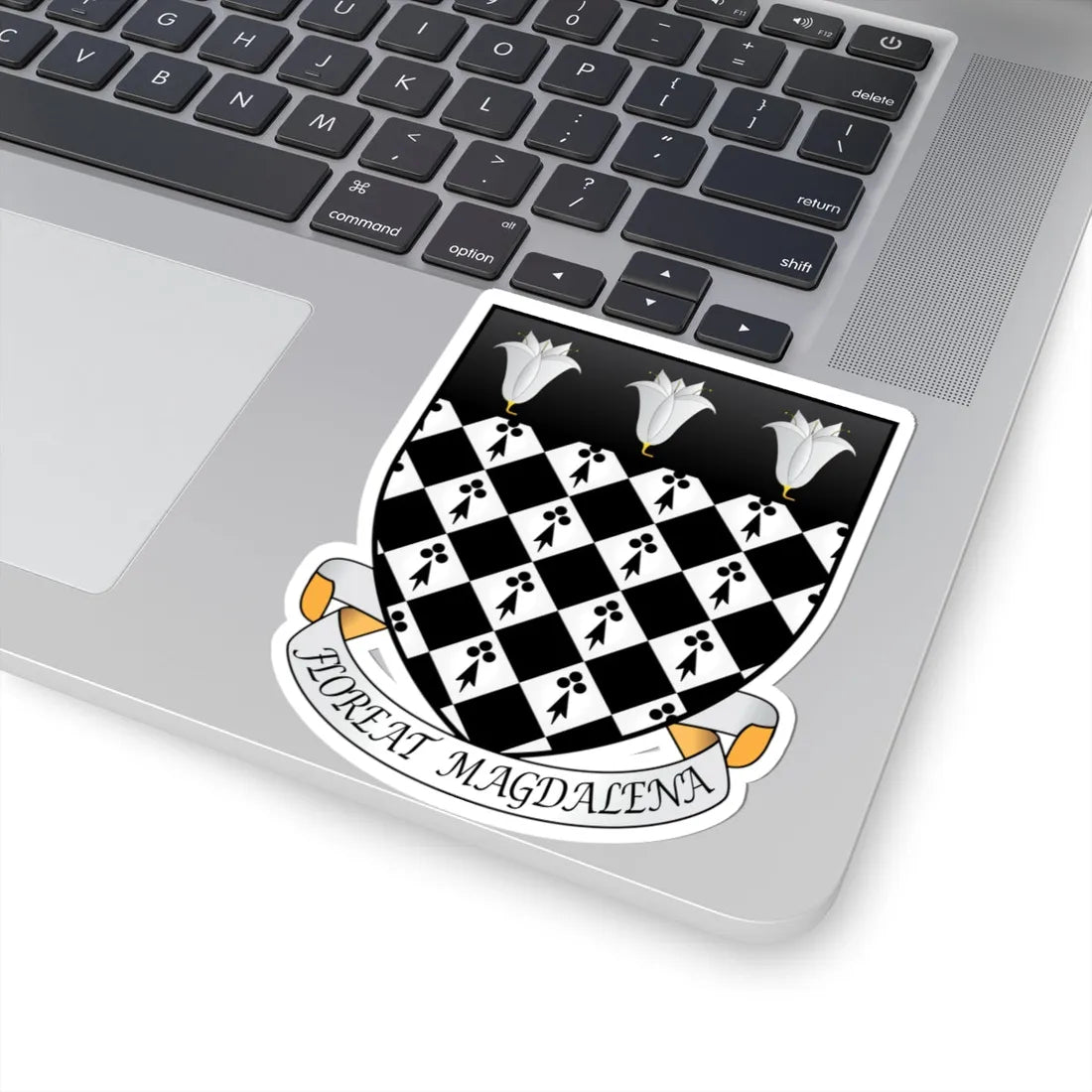 Magdalen College Oxford Coat Of Arms Motto (England) (Coat of Arms) STICKER Vinyl Kiss-Cut Decal - The Sticker Space