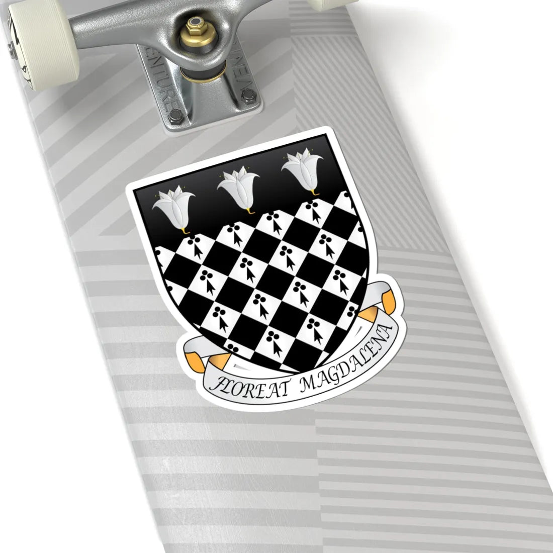 Magdalen College Oxford Coat Of Arms Motto (England) (Coat of Arms) STICKER Vinyl Kiss-Cut Decal - The Sticker Space