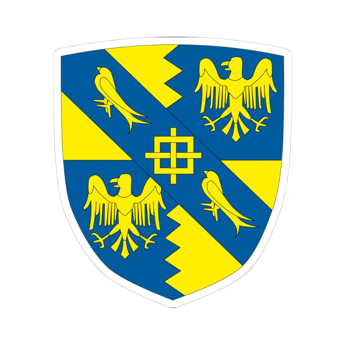Magdalene college shield (England) (Coat of Arms) STICKER Vinyl Kiss-Cut Decal 4 Inch White - The Sticker Space