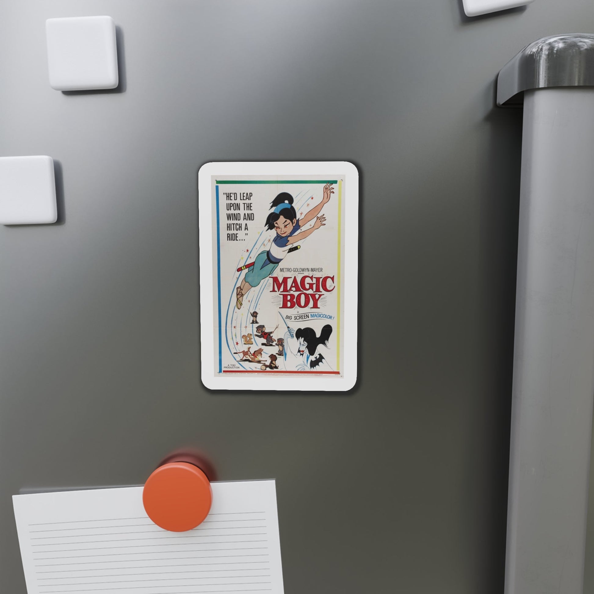 Magic Boy 1961 Movie Poster Die-Cut Magnet-The Sticker Space